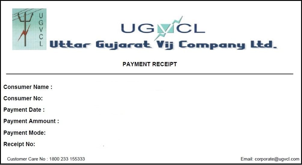 UGVCL Old Bill Download Receipt