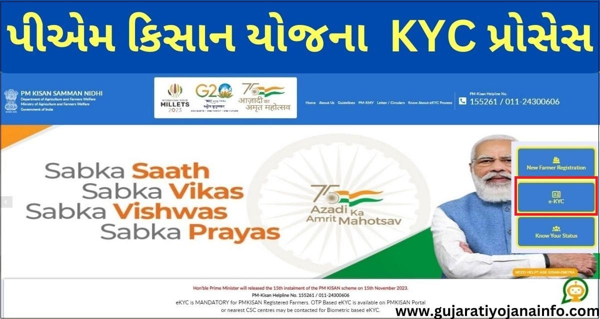 PM Kisan Samman Nidhi Kyc Process in Gujarati Online