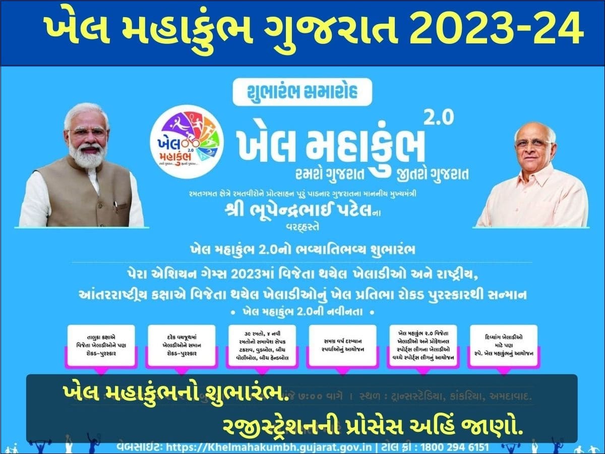 Khel Mahakumbh 2024 Registration Gujarat ખેલ મહાકુંભ 2024 રજીસ્ટ્રેશન