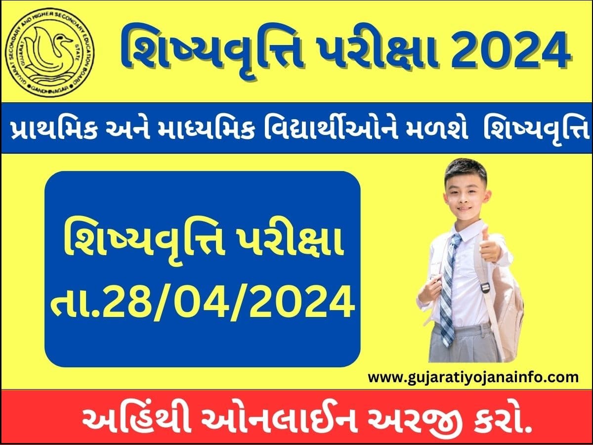 Primary Secondary Scholarship Exam 2024 Gujarat